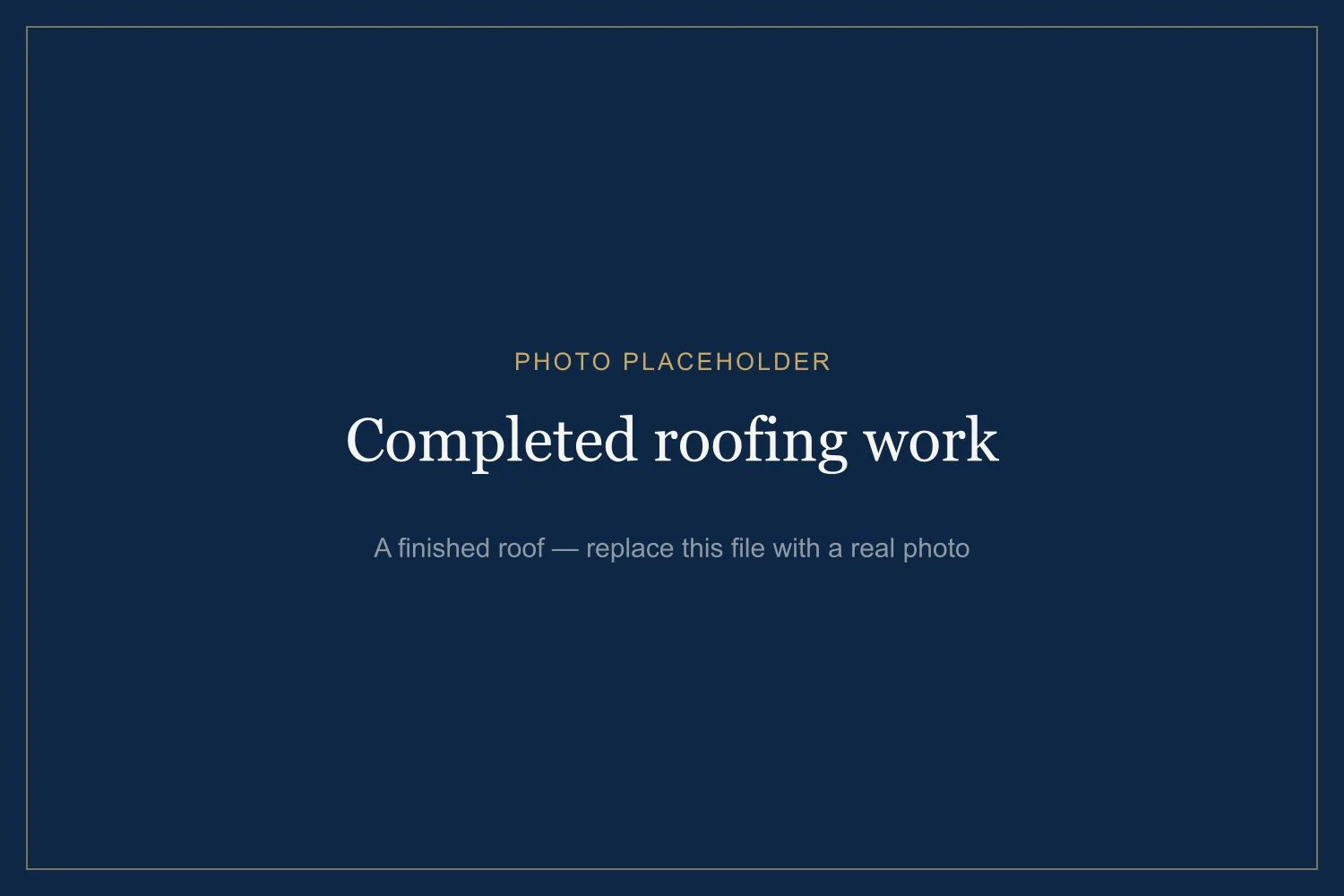 Completed roofing work by Awesense Exterior