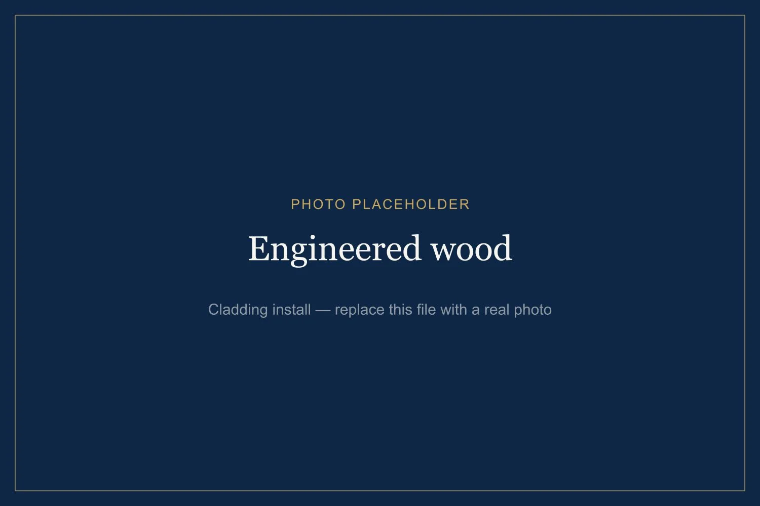 Engineered wood by Awesense Exterior — example of our work